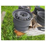 Set of 4 Steel Wheel Rims X44754 Multi-fit 16x6.5 5/120 -  BMW, GM