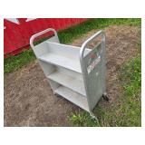 Aluminum Mobile Shelving Cart with Casters