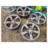 Lot of 4 Aluminum Alloy Chevy Camaro Rims