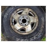 Goodyear Wrangler GSA Tire 265/75/16 with GM Rim  - Tire is bad