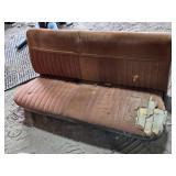 Brown Upholstered Car Bench Seat from 1983 Chevy 1500, has Good Foam