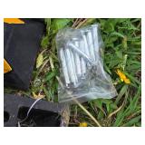 Lot of 6 Rubber Parking Curb Stops with Bolts Set - 6"x21"