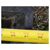 Lot of 6 Rubber Parking Curb Stops with Bolts Set - 6"x21"