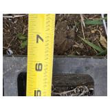 Lot of 6 Rubber Parking Curb Stops with Bolts Set - 6"x21"