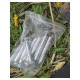 Lot of 6 Rubber Parking Curb Stops with Bolts Set - 6"x21"