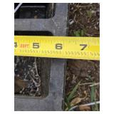 Lot of 6 Rubber Parking Curb Stops with Bolts Set - 6"x21"