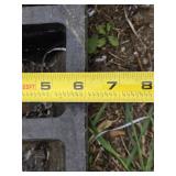 Lot of 6 Rubber Parking Curb Stops with Bolts Set - 6"x21"