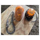 Orange Emergency Vehicle Warning Lights with Cords