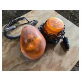 Orange Emergency Vehicle Warning Lights with Cords