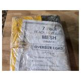 7 Foot Caution Wide Load Mesh Sign and Clip-On Fan with Wires