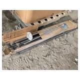 Flanged Steel Pipe Set with Fittings an Stainless Steel Rods for Maybe Antenna Applications