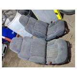 Set of Blue Cloth Car Seats with Center Console from 1996 Chevy