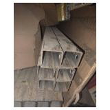 Lot of 6 Steel Square Tubing, 2x36