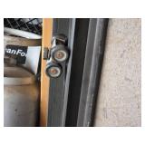 Lot of 4 Hinged Divider Panels with Hardware and Accessories including Track Systems and Rollers 48x107 Each