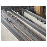Lot of 4 Hinged Divider Panels with Hardware and Accessories including Track Systems and Rollers 48x107 Each