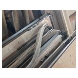 Lot of 4 Hinged Divider Panels with Hardware and Accessories including Track Systems and Rollers 48x107 Each