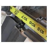 Lot of 4 Hinged Divider Panels with Hardware and Accessories including Track Systems and Rollers 48x107 Each