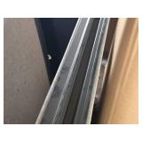 Lot of 4 Hinged Divider Panels with Hardware and Accessories including Track Systems and Rollers 48x107 Each