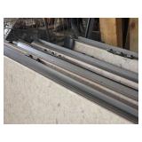 Lot of 4 Hinged Divider Panels with Hardware and Accessories including Track Systems and Rollers 48x107 Each