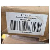 Cordless Roman Shades in Belgian Flax Fabric - Lot of 4 with the following dimensions: 31" x 72", 36" x 72", and 48" x 64"