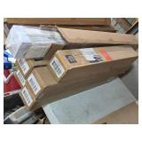 Lot of 6 Snow Color Cordless Bamboo Roman Shades including 23" x 64" and 27" x 64" Models