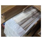 Lot of 6 Snow Color Cordless Bamboo Roman Shades including 23" x 64" and 27" x 64" Models