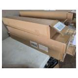 Lot of 5 Cordless Bamboo Roman Shades including 31" x 64" Tortoise and 39" x 64" Tortoise