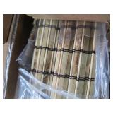 Lot of 5 Cordless Bamboo Roman Shades including 31" x 64" Tortoise and 39" x 64" Tortoise