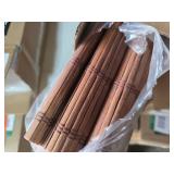 Lot of 5 Cordless Bamboo Roman Shades - Assorted Sizes (32" x 64", 29" x 64", 34" x 64") - Elk Color