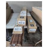 Lot of 3 Cordless Bamboo Roman Shades labeled as "BEAR" in sizes 34" x 64", 35" x 64", and 39" x 64"
