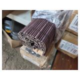 Lot of 4 Cordless Bamboo Roman Shades in Buffalo Color featuring dimensions of 31"x64", 27"x64", and 34"x64"