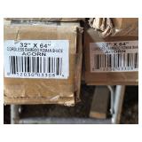 Lot of 12 Cordless ACORN Color Bamboo Roman Shades in Various Sizes ranging from 27" x 64" to 35" x 64"