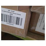 Lot of 17 Deer Color Cordless Bamboo Roman Shades Lot including Sizes 29"x64", 36"x64", 32"x64", 27"x64", and 23"x64"
