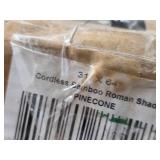 Lot of 8 PINECONE Color Cordless Bamboo Roman Shades Assortment  27"x64" - 30"x64" - 31"x64" - 36"x64" - 48"x64"