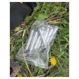 Lot of 6 Rubber Parking Curb Stops with Bolts Set - 6"x21"