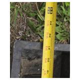 Lot of 6 Rubber Parking Curb Stops with Bolts Set - 6"x21"