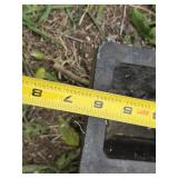 Lot of 6 Rubber Parking Curb Stops with Bolts Set - 6"x21"