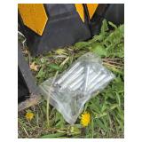 Lot of 6 Rubber Parking Curb Stops with Bolts Set - 6"x21"
