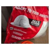 Milwaukee Bolt Hard Hat AND Hard Hat with Forester Ear Protection and Face Shield