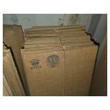 Uline Cardboard Shipping Boxes including sizes: 4x4x36 inches, 8x8x8 inches, 12x12x12 inches, and 18x18x24 inches.