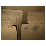 Uline Cardboard Shipping Boxes including sizes: 4x4x36 inches, 8x8x8 inches, 12x12x12 inches, and 18x18x24 inches.
