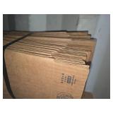 Uline Cardboard Shipping Boxes including sizes: 4x4x36 inches, 8x8x8 inches, 12x12x12 inches, and 18x18x24 inches.