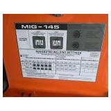 Rhino MIG-145 Welder and Lotos LTP5000D Plasma Cutter on Cart - Both Work, Back Cover is Off Welder