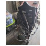 Rhino MIG-145 Welder and Lotos LTP5000D Plasma Cutter on Cart - Both Work, Back Cover is Off Welder