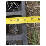 Lot of 6 Rubber Parking Curb Stops with Bolts Set - 6"x21"