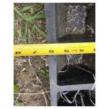 Lot of 6 Rubber Parking Curb Stops with Bolts Set - 6"x21"