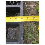 Lot of 6 Rubber Parking Curb Stops with Bolts Set - 6"x21"