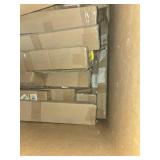 Huge Lot of Cordless Window Blinds - Various Sizes, Various Colors about 1/2-2/3 full Gaylord on a Pallet