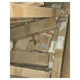 Huge Lot of Cordless Window Blinds - Various Sizes, Various Colors about 1/2-2/3 full Gaylord on a Pallet