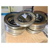 Lot of Trailer Parts Including Wheel Seals, Bolts, and Valves